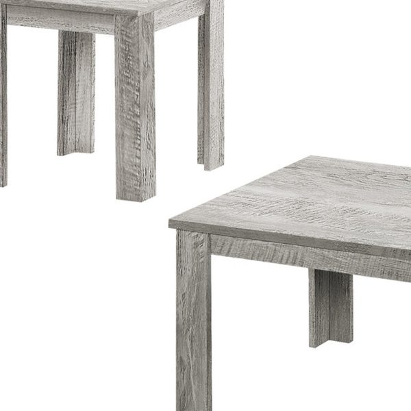Set of Three 44" Gray Coffee Table - Image 4