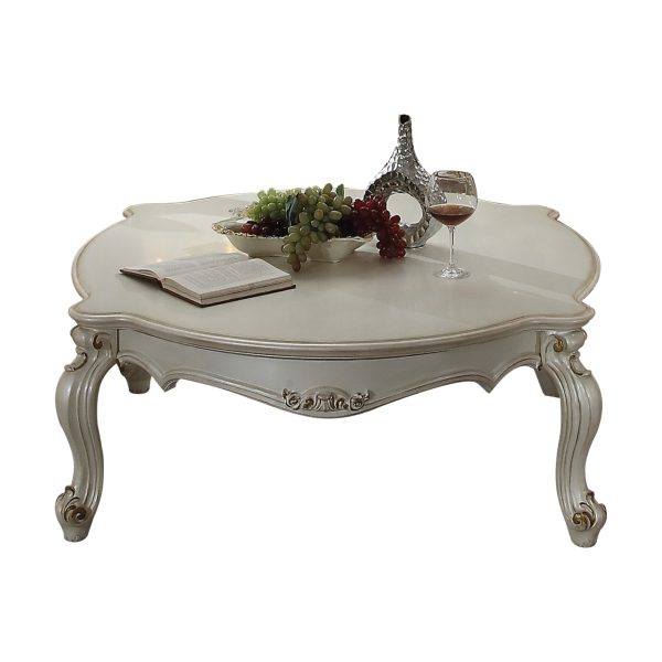 54" Pearl Solid And Manufactured Wood And Polyresin Coffee Table - Image 4