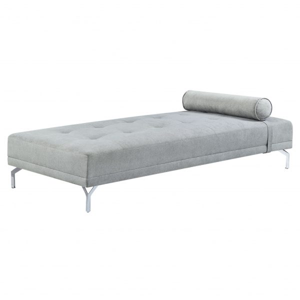 74" Gray Velvet Sofa And Toss Pillow With Black Legs - Image 2