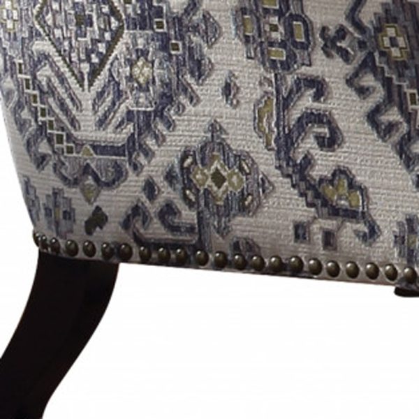 34" Black Tufted Arm Chair - Image 4