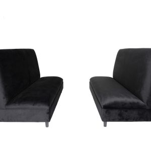 Two Piece Black Seating Set