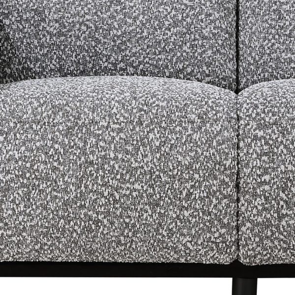 63" Dark Gray And Silver Power Reclining Loveseat - Image 4