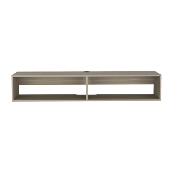 59" Beige Floating Mount TV Stand - Image 4